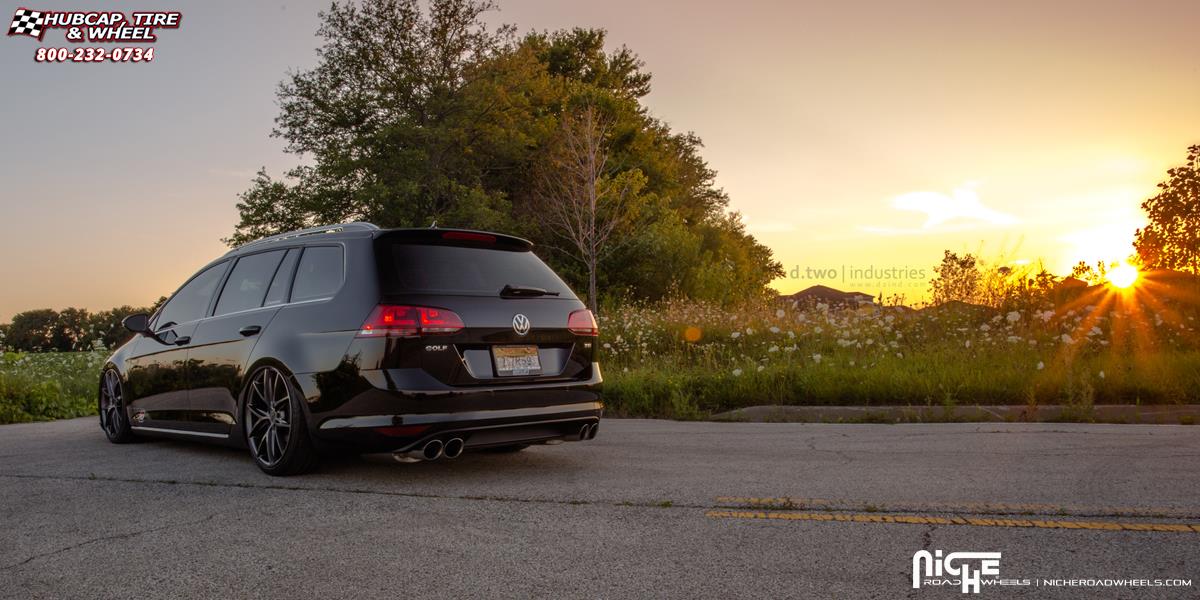 vehicle gallery/volkswagen golf niche misano m116  Anthracite wheels and rims